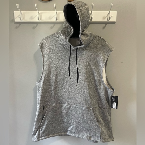 Men’s hoodie XERSION Quick Dri Gray Sleeveless popover Hoodie Xl Box AK - Picture 1 of 7